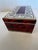 One of a Kind Artist Painted Decorative Red Faux Tortoise Box For Sale - Image 15 of 15