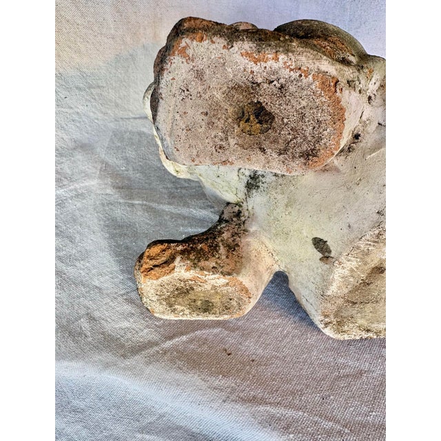 Early 20th Century French Terracotta Bulldog Garden Sculpture For Sale - Image 12 of 13