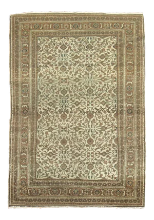 Early 20th Century Taupe Turkish Rug, 3'10'' X 5'7''