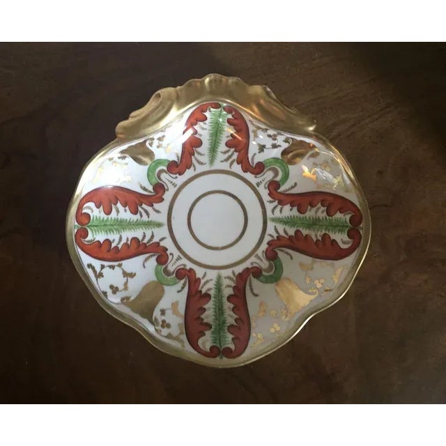 Coalport Porcelain 1810 Coalport Porcelain Shell Shape Dessert Dish For Sale - Image 4 of 10