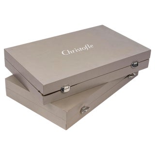 Large Christofle Service in Original Box, Set of 2 For Sale