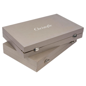 Large Christofle Service in Original Box, Set of 2