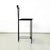 Italian Modern High Stool in Black Metal and Rubber, 1980s For Sale - Image 3 of 15