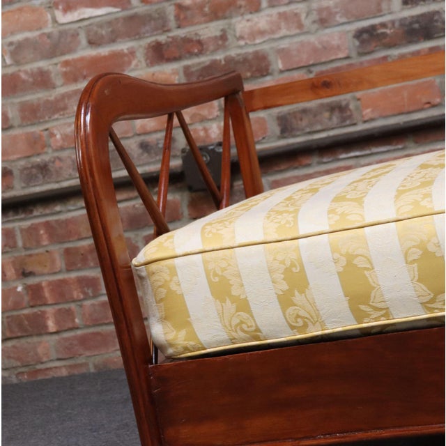 Vintage Italian Modern Walnut Divan Sofa Bed Attributed to Paolo Buffa For Sale - Image 14 of 18