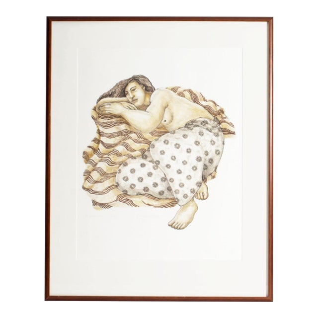 1999 “Ho'onanea” Lithograph by Yvonne Cheng For Sale