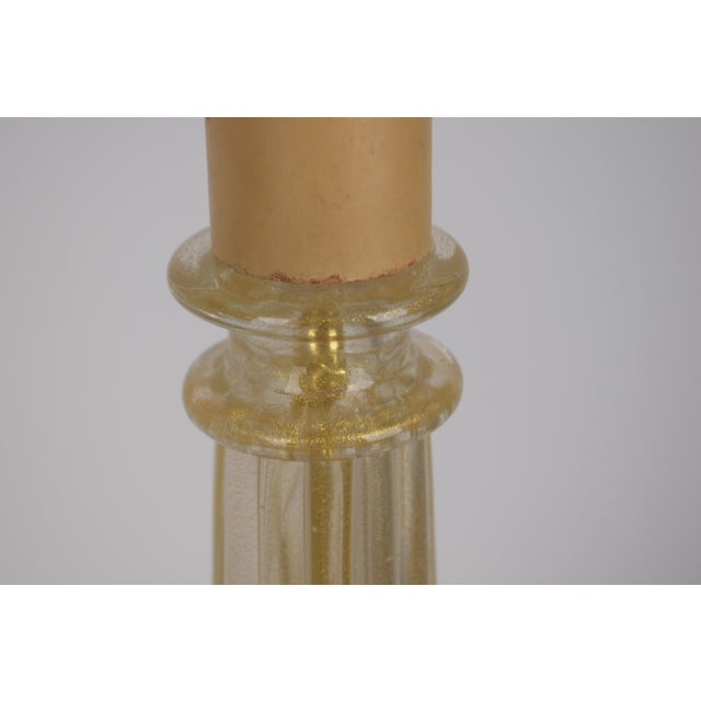 Vintage Murano Gold Lamp, 1960 For Sale - Image 9 of 14