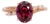 2.4Ct Pink Tourmaline Ring With Natural Diamonds Accents: Solid 14k Gold, Size 6.75 For Sale