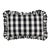 Schumacher Camden Cotton Check 22" Lumbar Pillow in Black & White For Sale