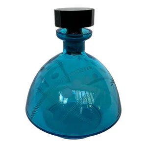 Walter Seig Blue Glass Decanter