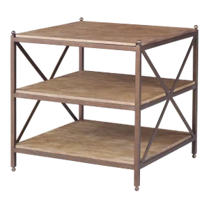 Nob Hill Tiered Square Chairside Table
