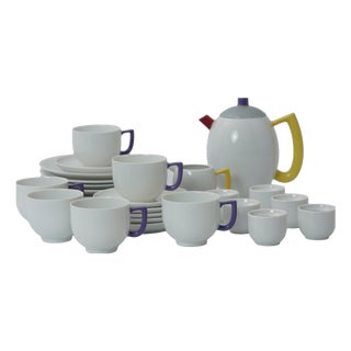 Vintage Coffee Service for Six People by Lutz Rabold for Arzberg, 1983, Set of 26 For Sale