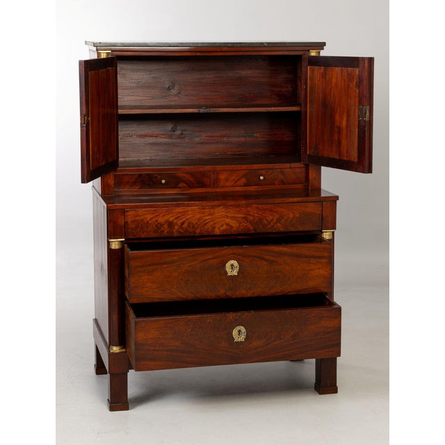 Empire Mirrored Chest of Drawers For Sale - Image 5 of 14