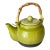 Crakeled Ceramic Tea Pot in Green, France, 20th Century For Sale