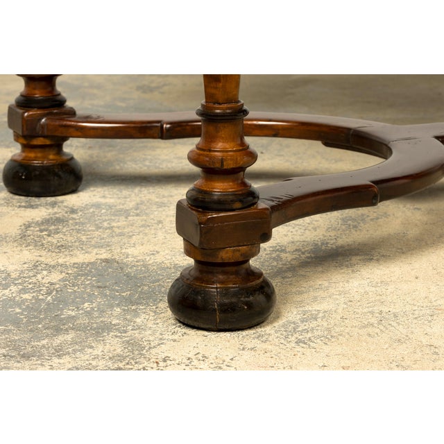 Late 19th Century French Louis XIV Style Walnut Writing Table With Three Drawers For Sale - Image 17 of 18