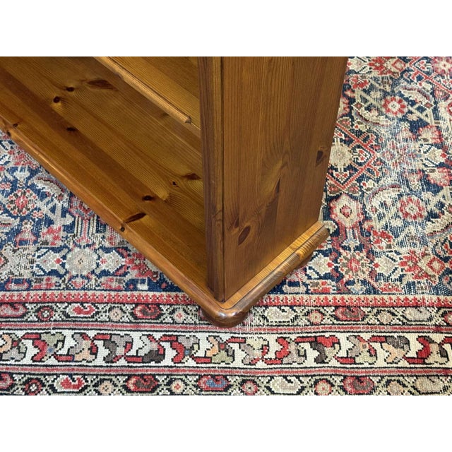 Vintage Fir Wood Bookcase, 1980s For Sale - Image 4 of 10