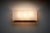Introducing the Large Wall Lamp with Textured Diffuser and Teak Frame, a remarkable piece crafted by Kontakt-Werkstätten...