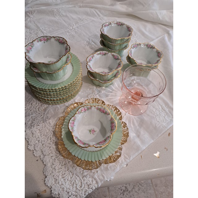 Antique Dessert Cups and Saucers - Set of 20 For Sale - Image 17 of 17