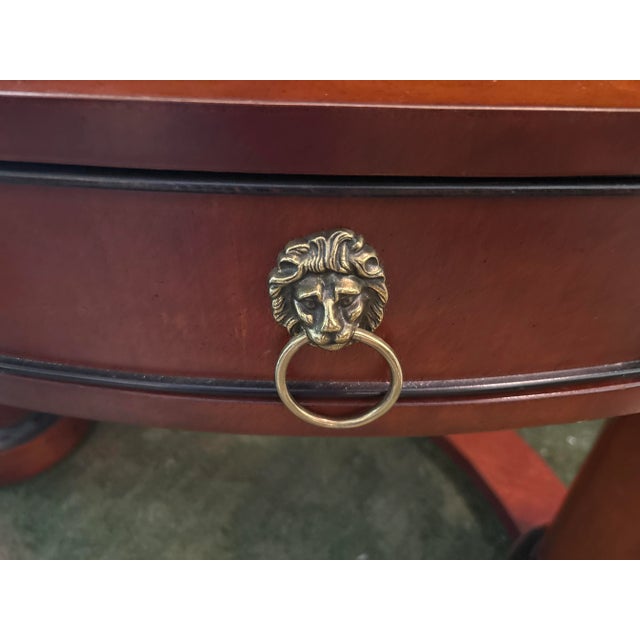 1990s 1990s Century Furniture Biedermeier Style Mahogany Desk For Sale - Image 5 of 6