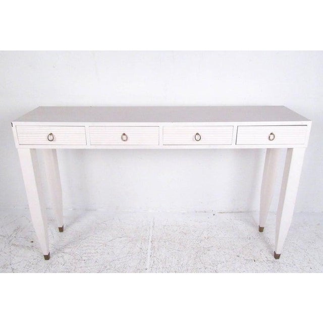 Contemporary Modern Four Drawer Console Table Chairish