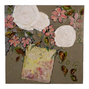"Spring Bouquet" Original Mixed Media Painting by Jill Krasner
