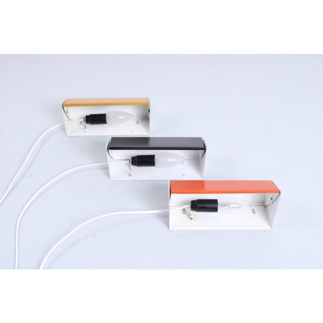 Black Colored Metal Adjustable Sconces from Anvia, 1960s, Set of 3 For Sale - Image 8 of 15