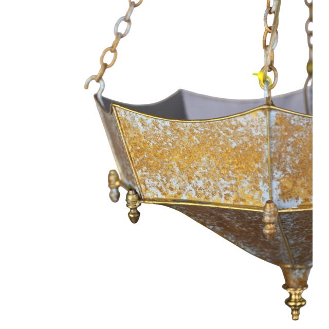 Vintage French Classical Umbrella Chandelier - For Sale In New York - Image 6 of 11