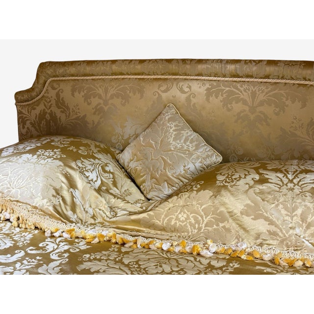 George Iii, Mahogany, Gilt-Wood, Silk, Canopy Bed, England C. 1880s For Sale - Image 15 of 18