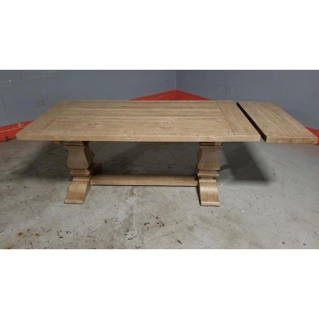 Rustic Restoration Hardware Salvaged Wood Trestle Rectangular