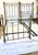 Metal Pair of Antique Victorian Brass Twin Beds With Original Cast Iron Dovetail Rails For Sale - Image 7 of 17