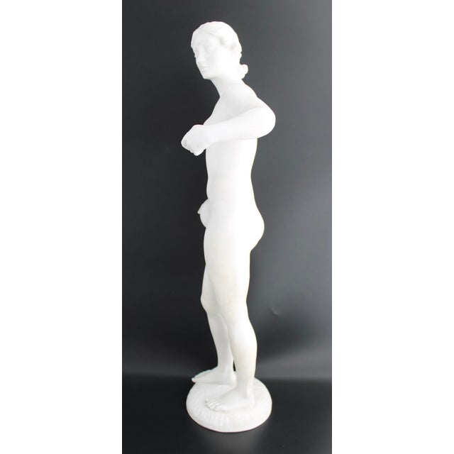 VTG Rosenthal Large 22" Nude Female Athlete Sculpture by Max Fritz, C1930 For Sale - Image 11 of 12