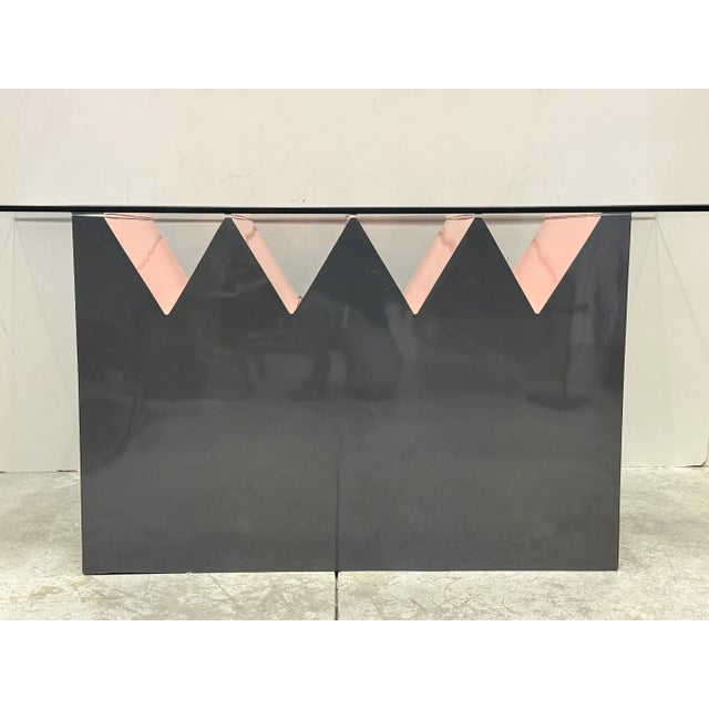 Gray Late 20th Century Post Modern Memphis Style Dining Table For Sale - Image 8 of 8