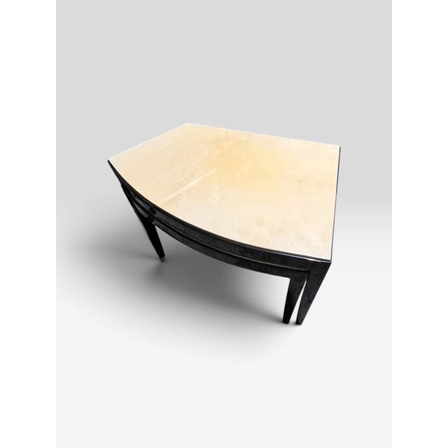 A striking pair of handmade Colombian nesting tables produced exclusively for Today’s Custom Design, featuring warm ivory...