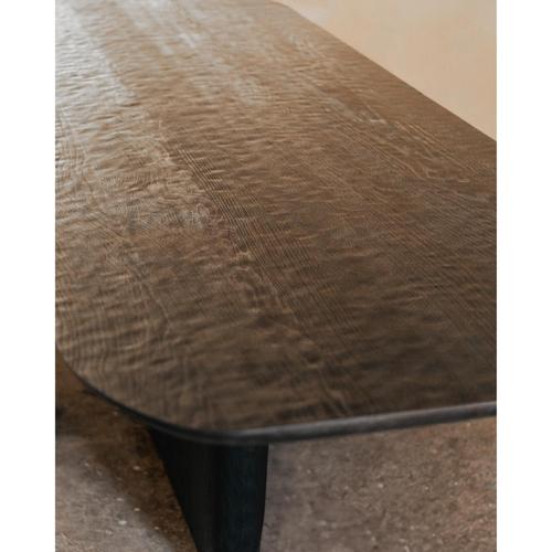 Not Yet Made - Made To Order Black Burnt European Oak Darling Dining Table by Dennis Kaiser For Sale - Image 5 of 8