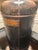 Vintage Chinoiserie Toleware Tea Canister Lamp With Pleated Shade For Sale - Image 11 of 13