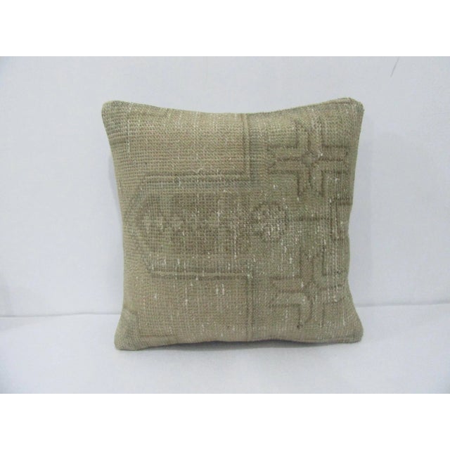 Faded Decorative Pillow Cover For Sale - Image 4 of 4