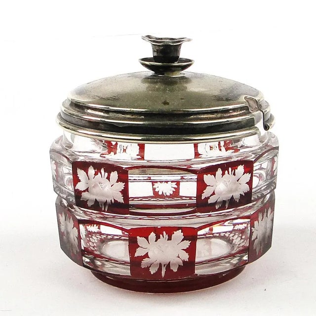 Art Nouveau Bohemian Jam Bowl, 1900s For Sale - Image 10 of 10