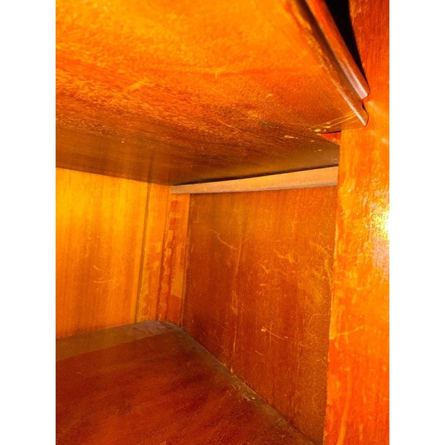 Late 19th Century French Louis XV Bronze Mounted Rosewood Marble Top Cabinet Adjustable Shelves For Sale - Image 5 of 14