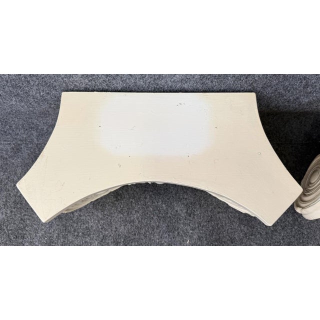 Pair of Vintage Architectural Wall Sconces/Shelves For Sale - Image 9 of 13