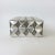 Diamond Point Silver Plated Metal Box by Francoise Sée, 1970s For Sale - Image 13 of 13