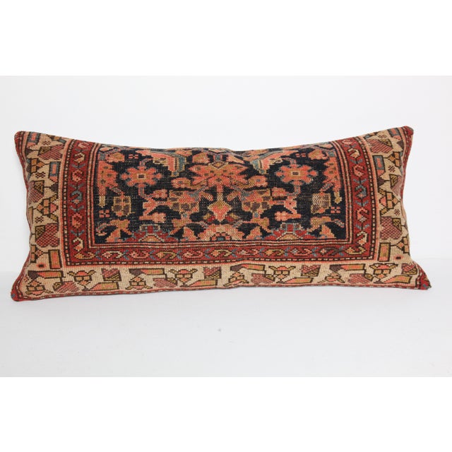 Here i am listing a 100% Handmade double knotted rug pillow cover, made from antique Persian tribal carpet rug. This’s a...