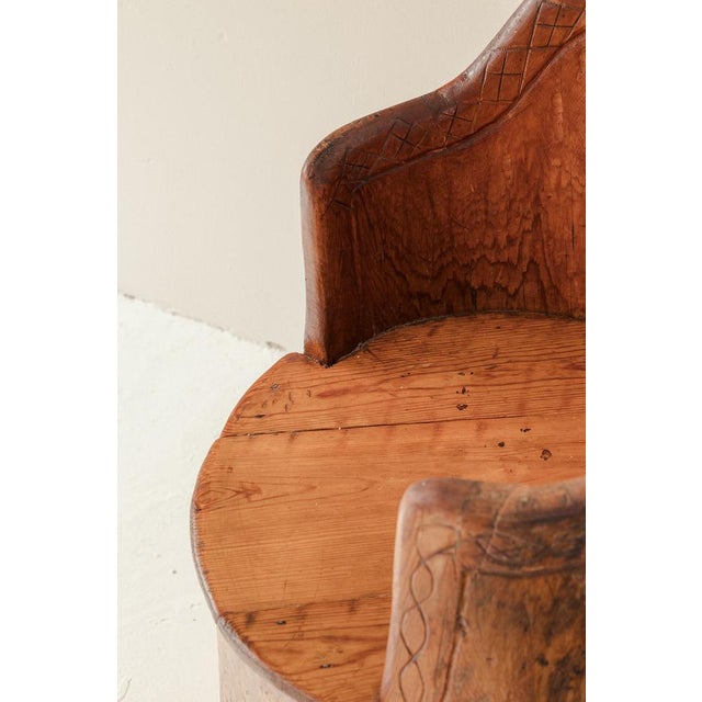 Wood Rustic Armchair, Sweden, 1962 For Sale - Image 7 of 11