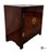 Chinoiserie Vintage White Furniture Chinoiserie Style Burl Wood & Lacquer Accent Storage Cabinet For Sale - Image 3 of 11