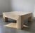 Mid-Century Modern Travertine Coffee Table – Square Stone Living Room Table For Sale - Image 3 of 6