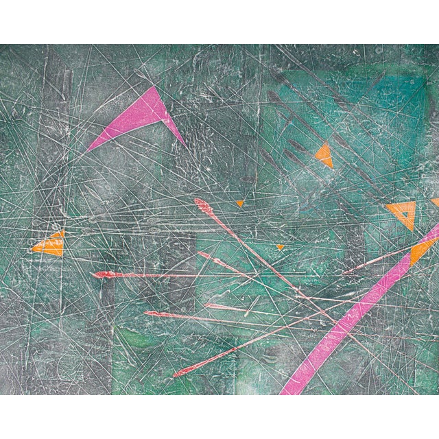 Late 20th Century Abstract Painting and Print on Paper by Anthony Lewis Popcheff For Sale - Image 5 of 7