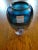 1980s Hand Blown Art Glass Made in Poland Blue/Amethyst Vase For Sale - Image 4 of 6