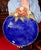 Large Decorative Glazed Ceramic Platter by Laurence Saint-Amour, 1950s, in Good conditions. Designed 1950 to 1959