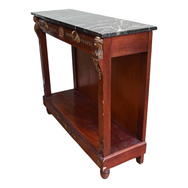 French Empire Chiffonier Cabinet in Mahogany, 1890 For Sale