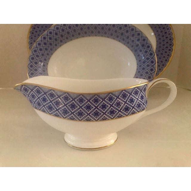 Blue Waterford Fitzpatrick Blue Serving Set 3 Piece For Sale - Image 8 of 10