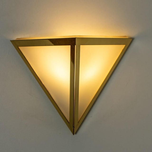 Triangle Glass Wall Light from Limburg, 1970s For Sale - Image 15 of 16