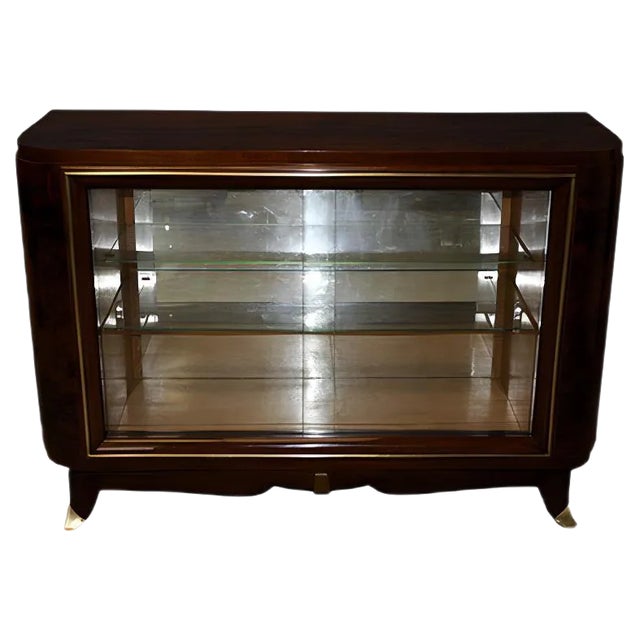 Silversmiths Art Deco Period Walnut Cabinet For Sale